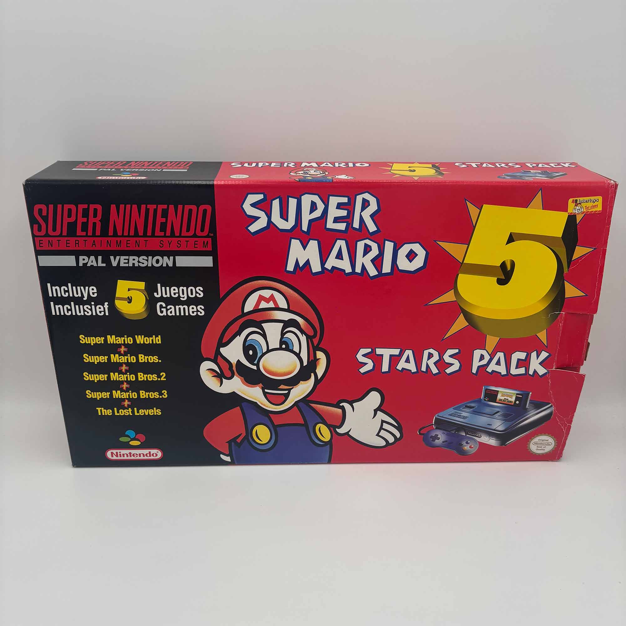 Super Mario 5 Stars pack Super Nintendo Console