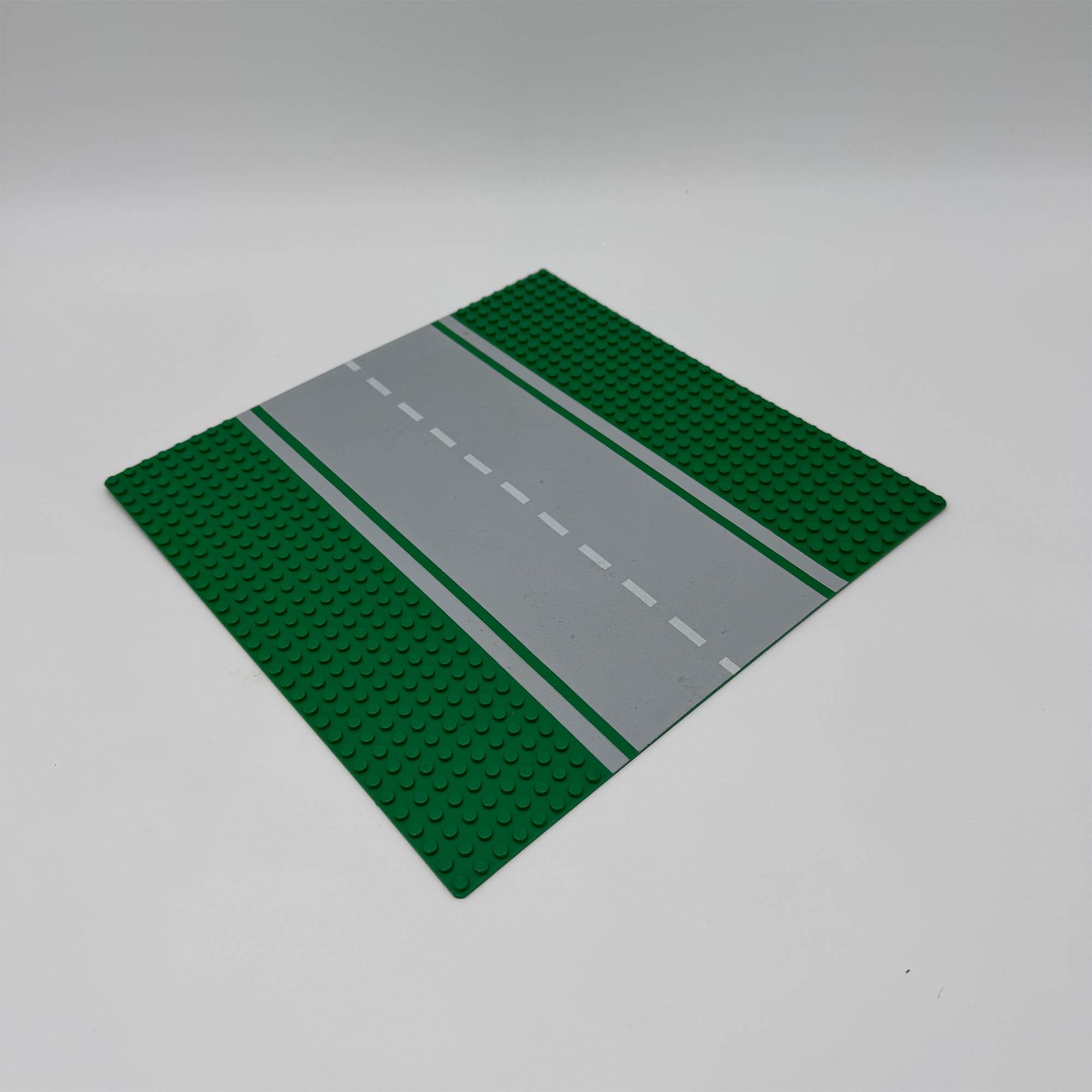 LEGO Bouwplaat met rechte weg groen