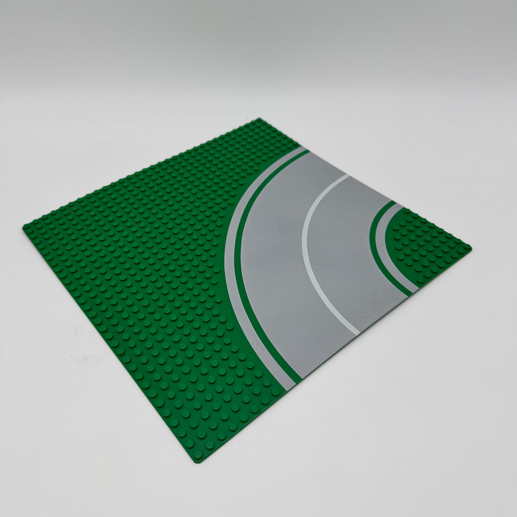 LEGO Bouwplaat bocht met doorgetrokken strepen