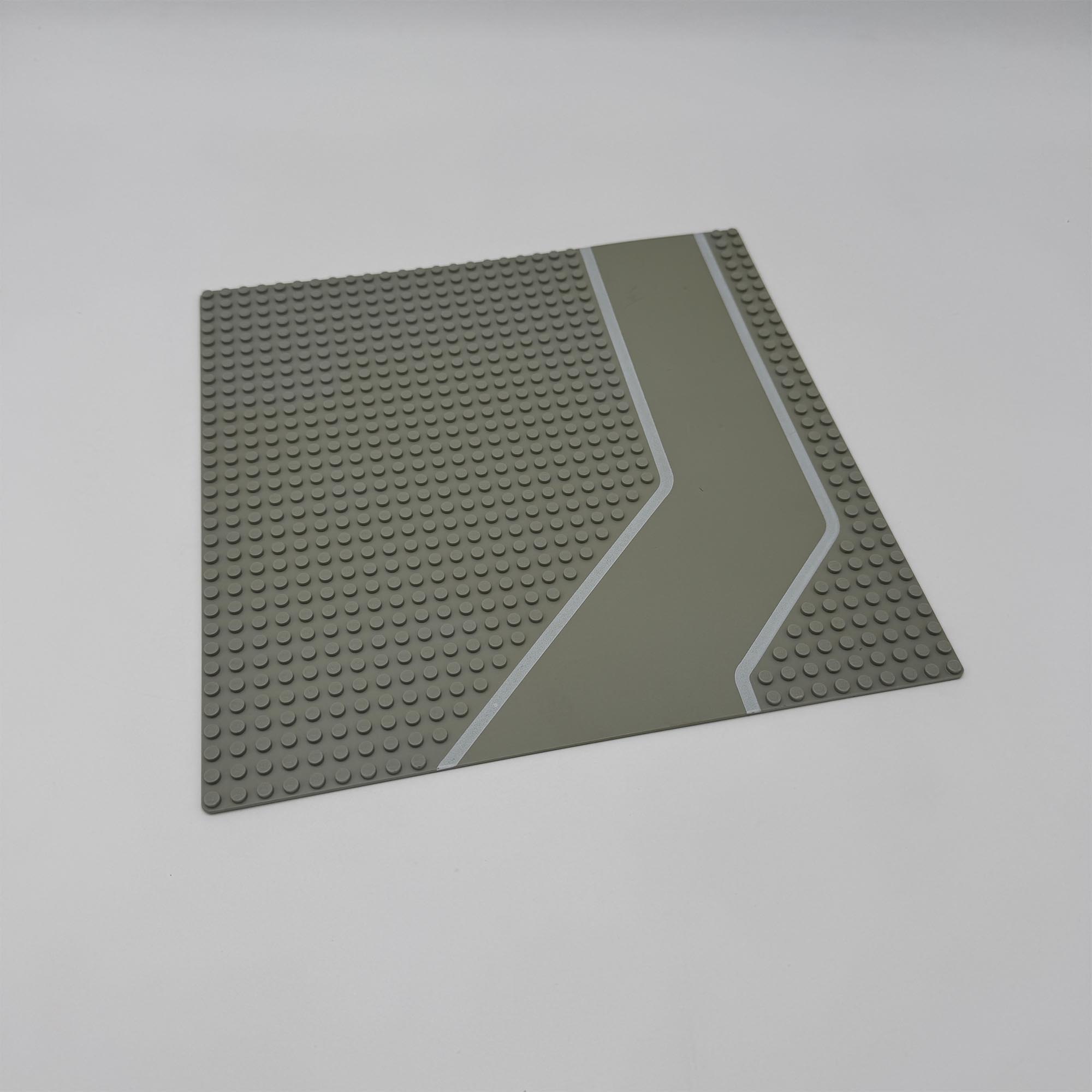 LEGO Bouwplaat licht grijs met 1 oprit