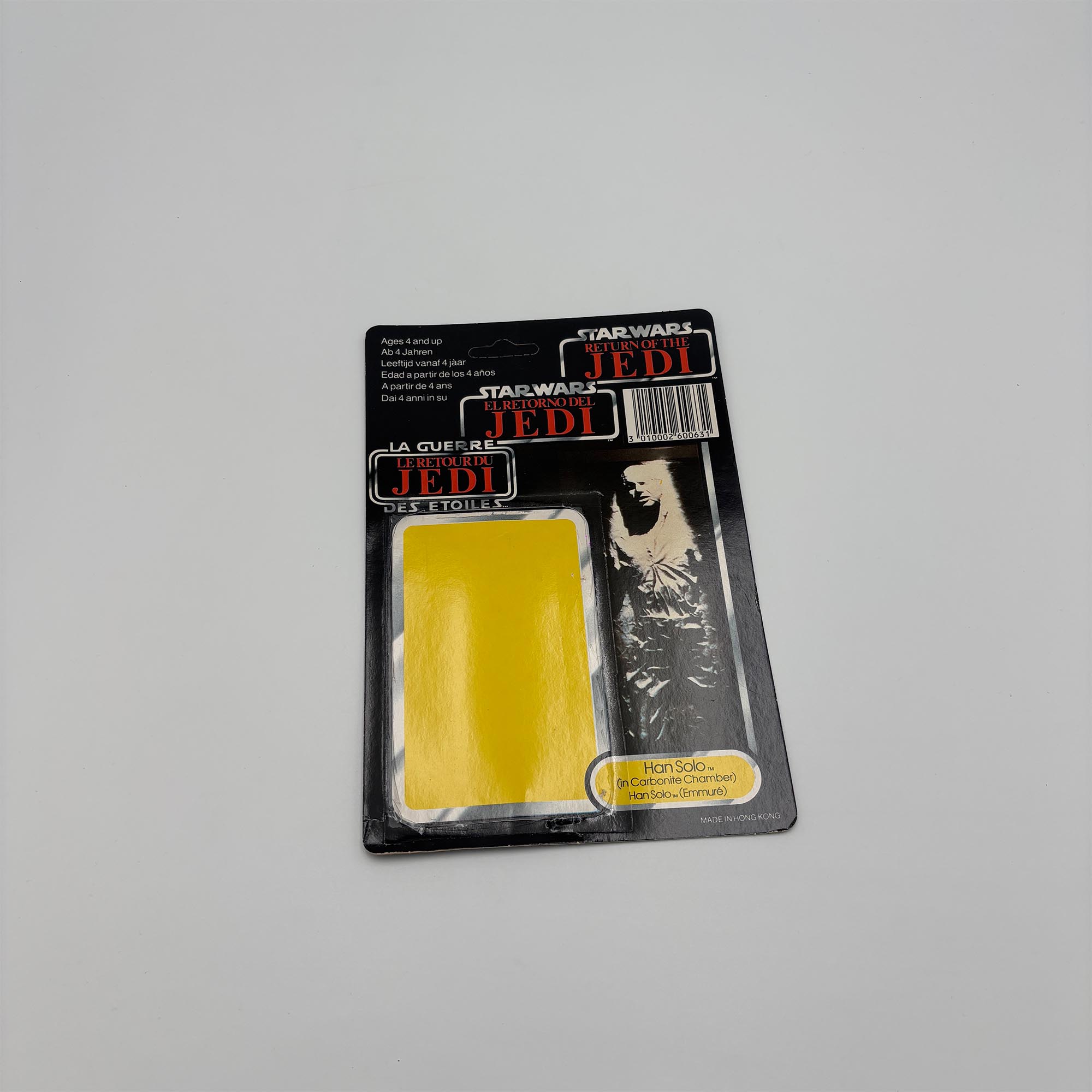 Han Solo in Carbonite Cardback Vintage Star Wars