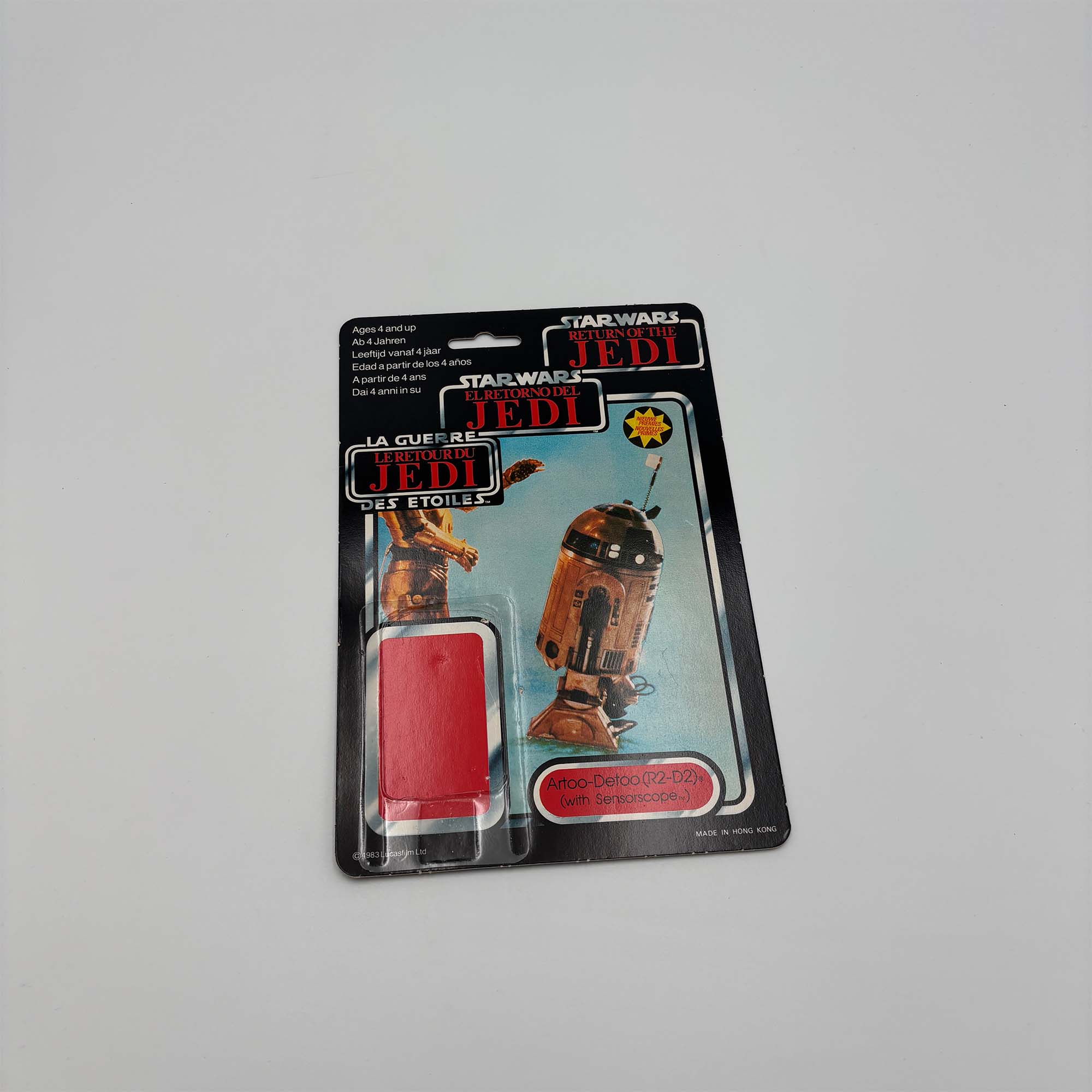 R2-D2 With Sensorscope Cardback Vintage Star Wars