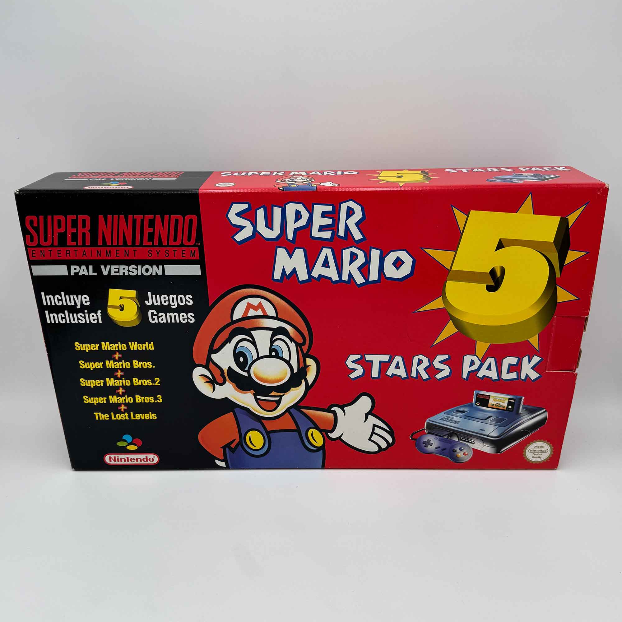 Super Mario 5 Stars pack Super Nintendo Console