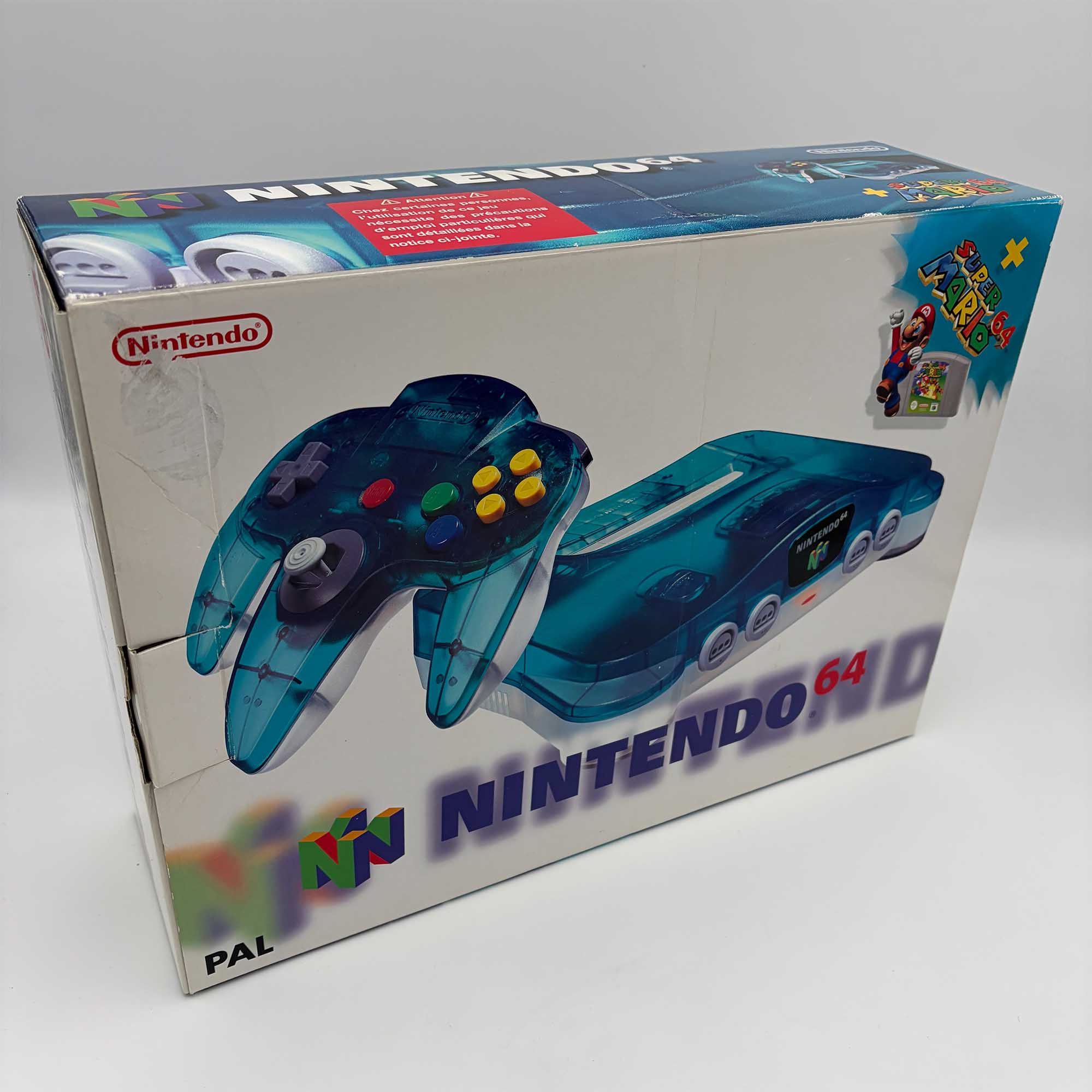 Nintendo 64 Console Clear Blue