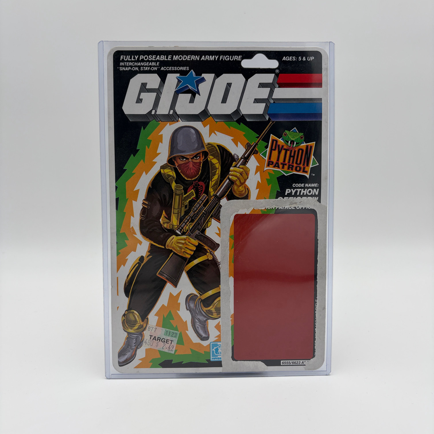 Python Officer Cardback G.I. Joe