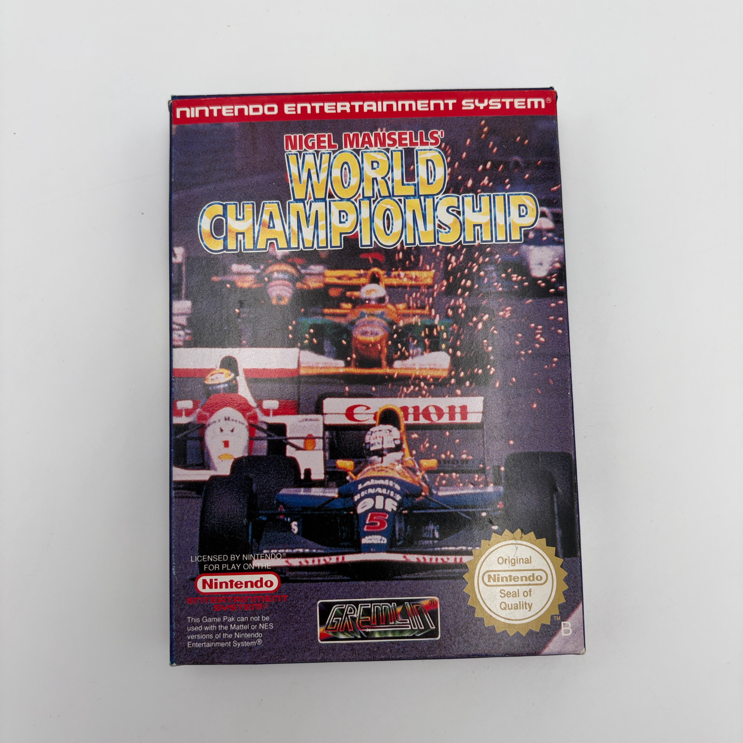 Nigel Mansells' World Championship Nintendo NES (NOE)