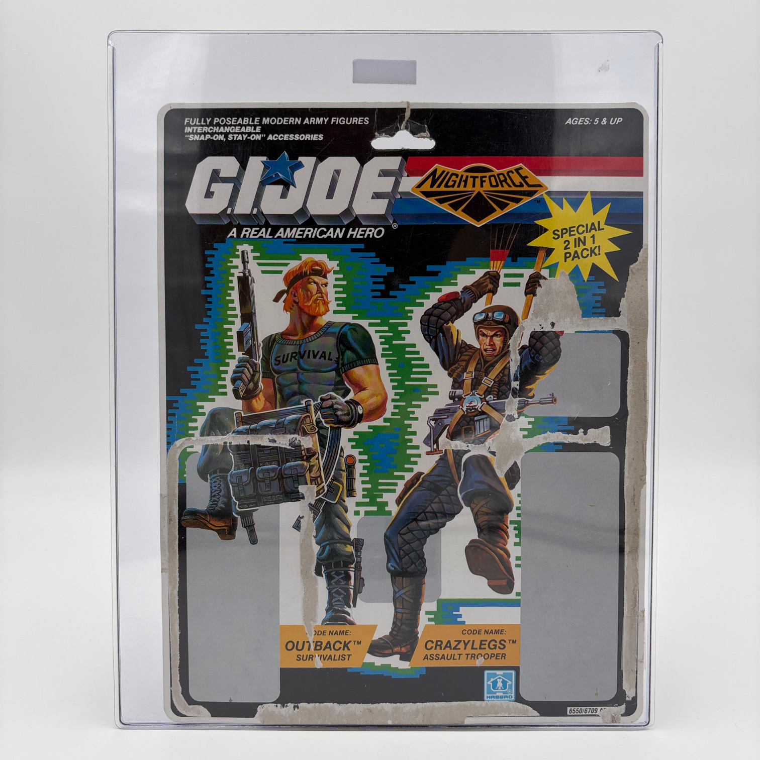 Outback and Crazylegs Cardback G.I. Joe