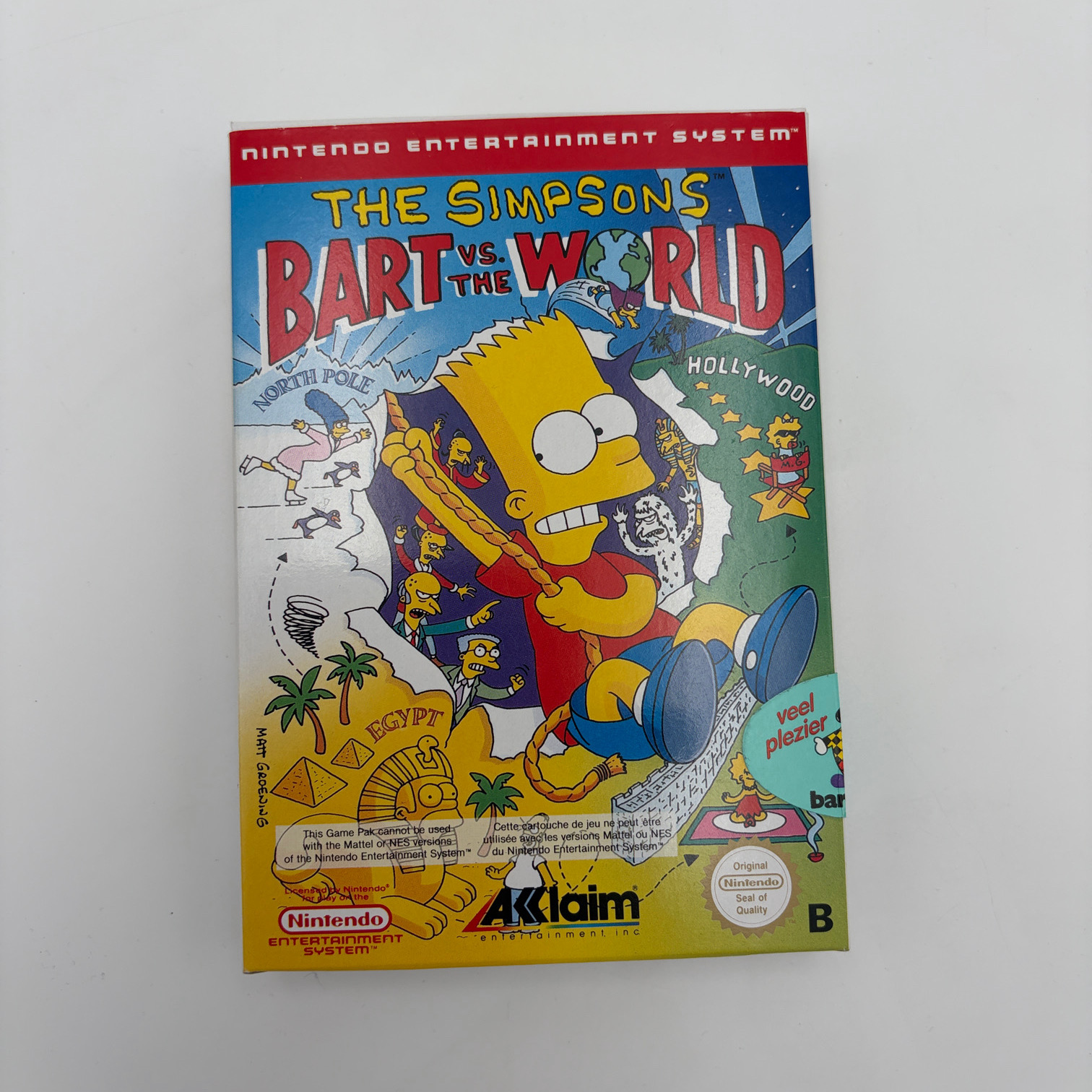 The Simpsons Bart vs. the World Nintendo Nes (FRA)