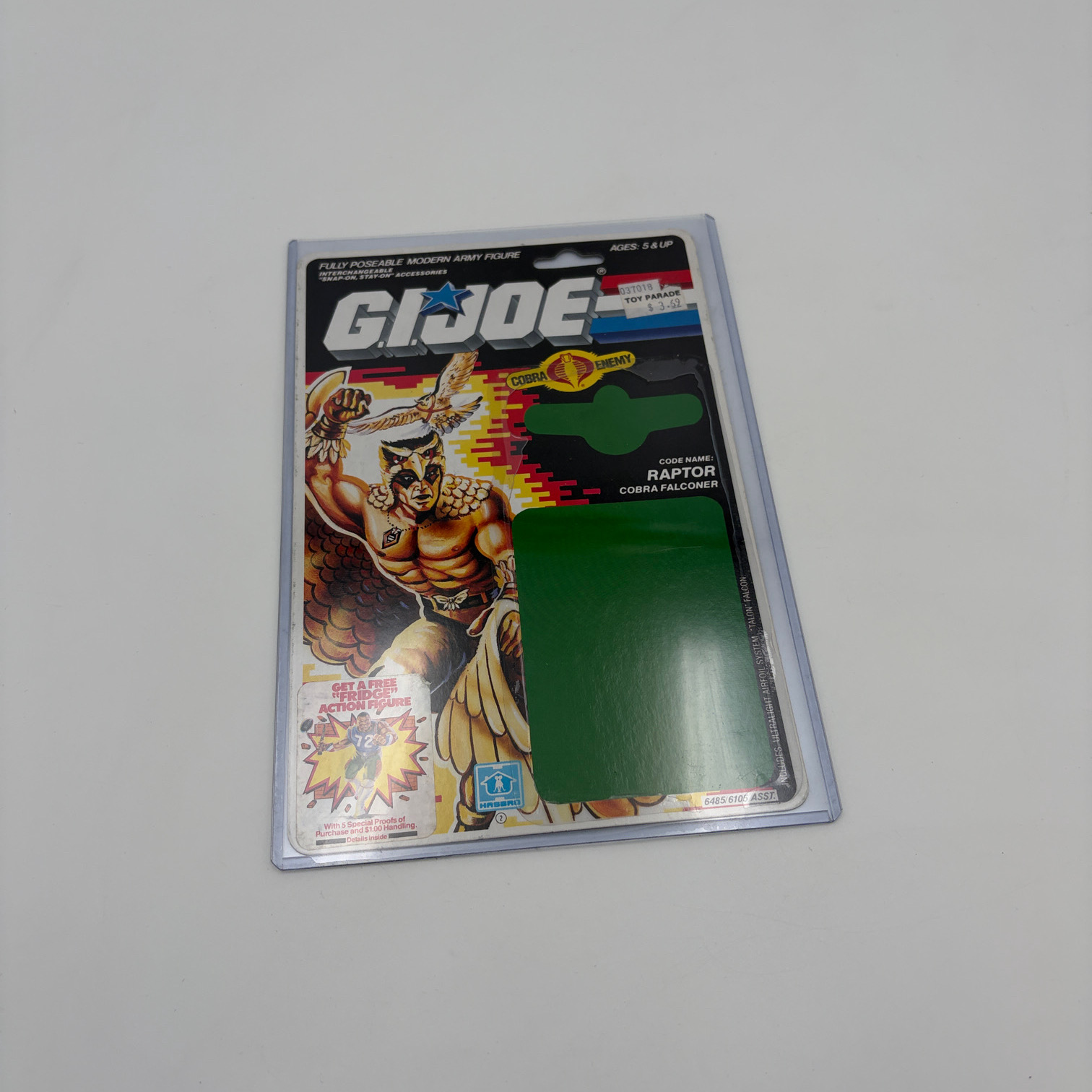 Raptor Cardback G.I. Joe