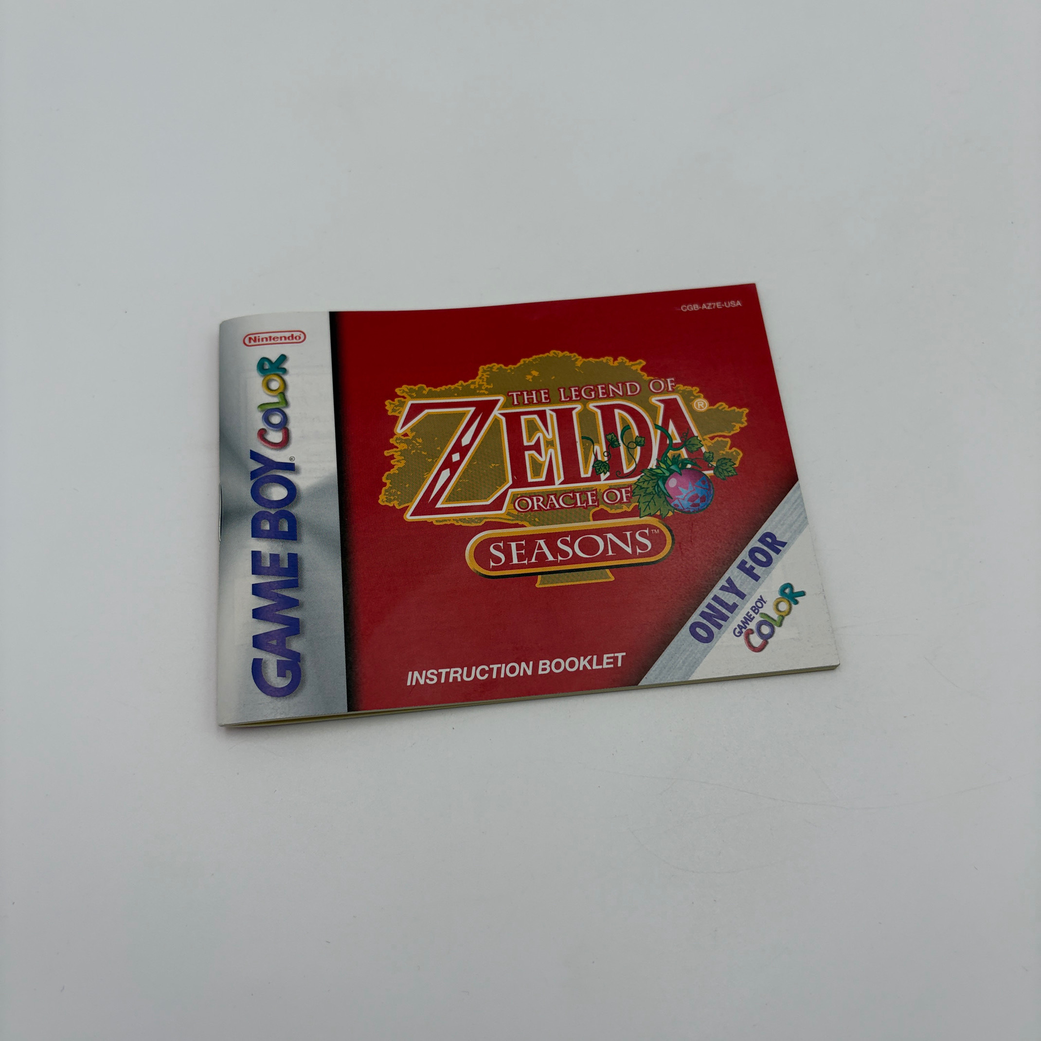 Zelda Oracle of Seasons Instructie boekje Gameboy Color (USA)
