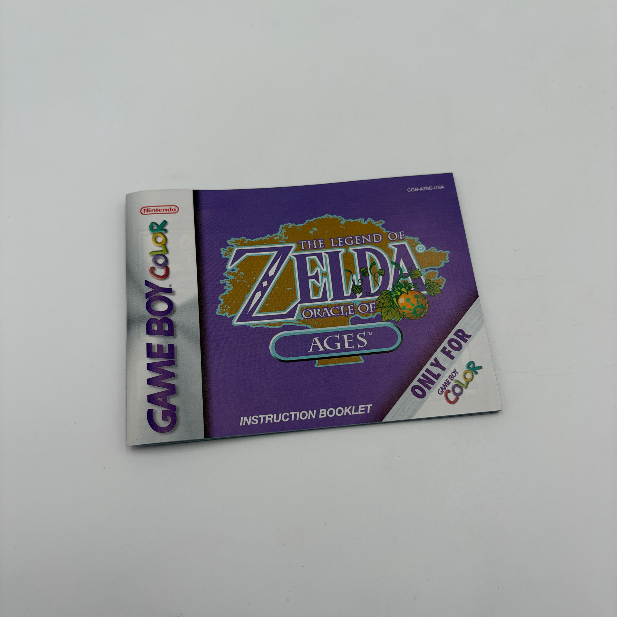 Zelda Oracle of Ages Instructie boekje Gameboy Color (USA)