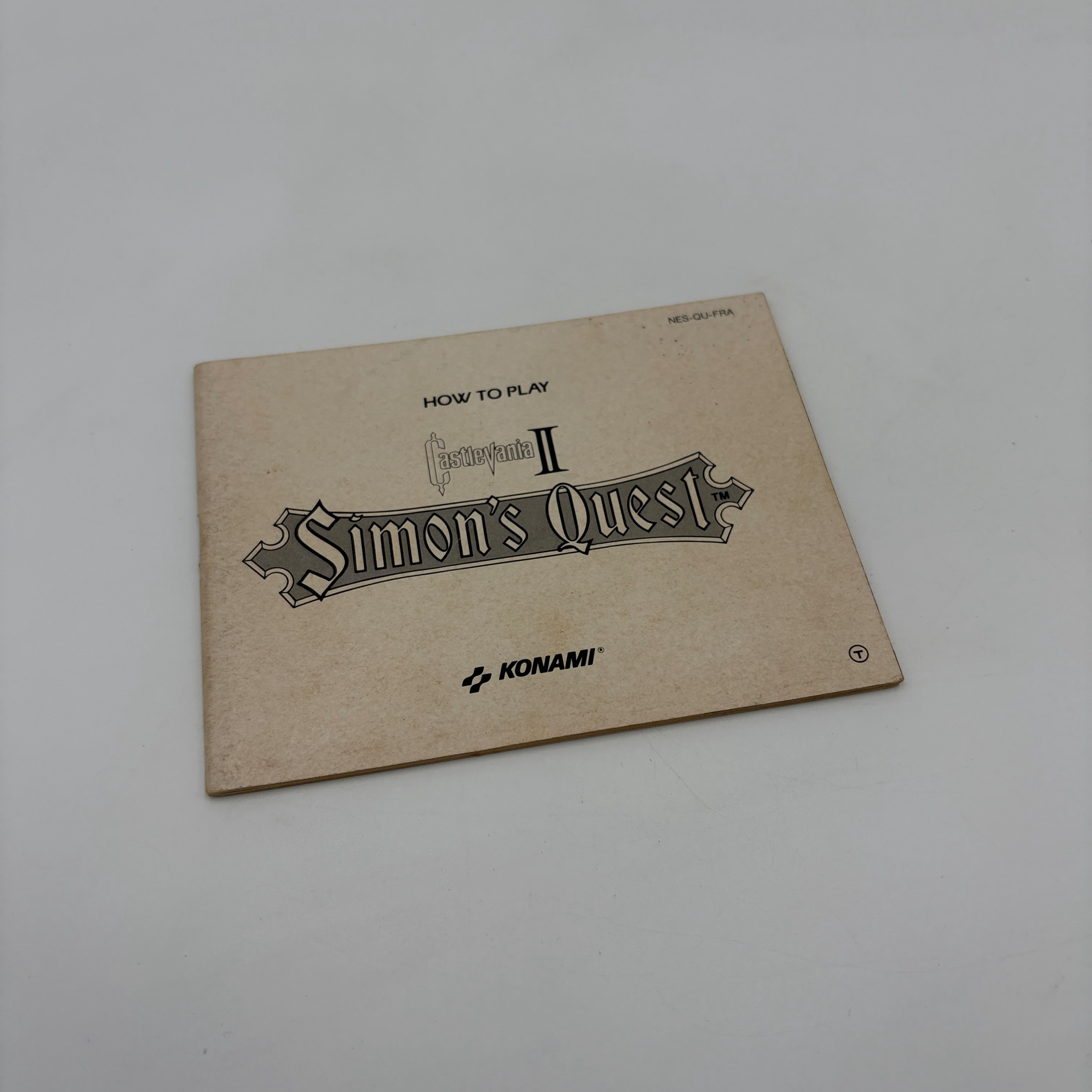 Castlevania 2 Simon's Quest Instructie boekje Nintendo NES (FRA)